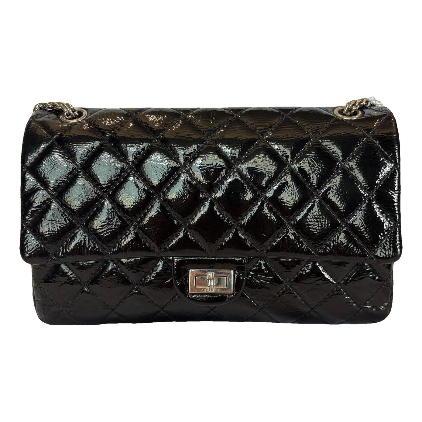 Patent leather handbag