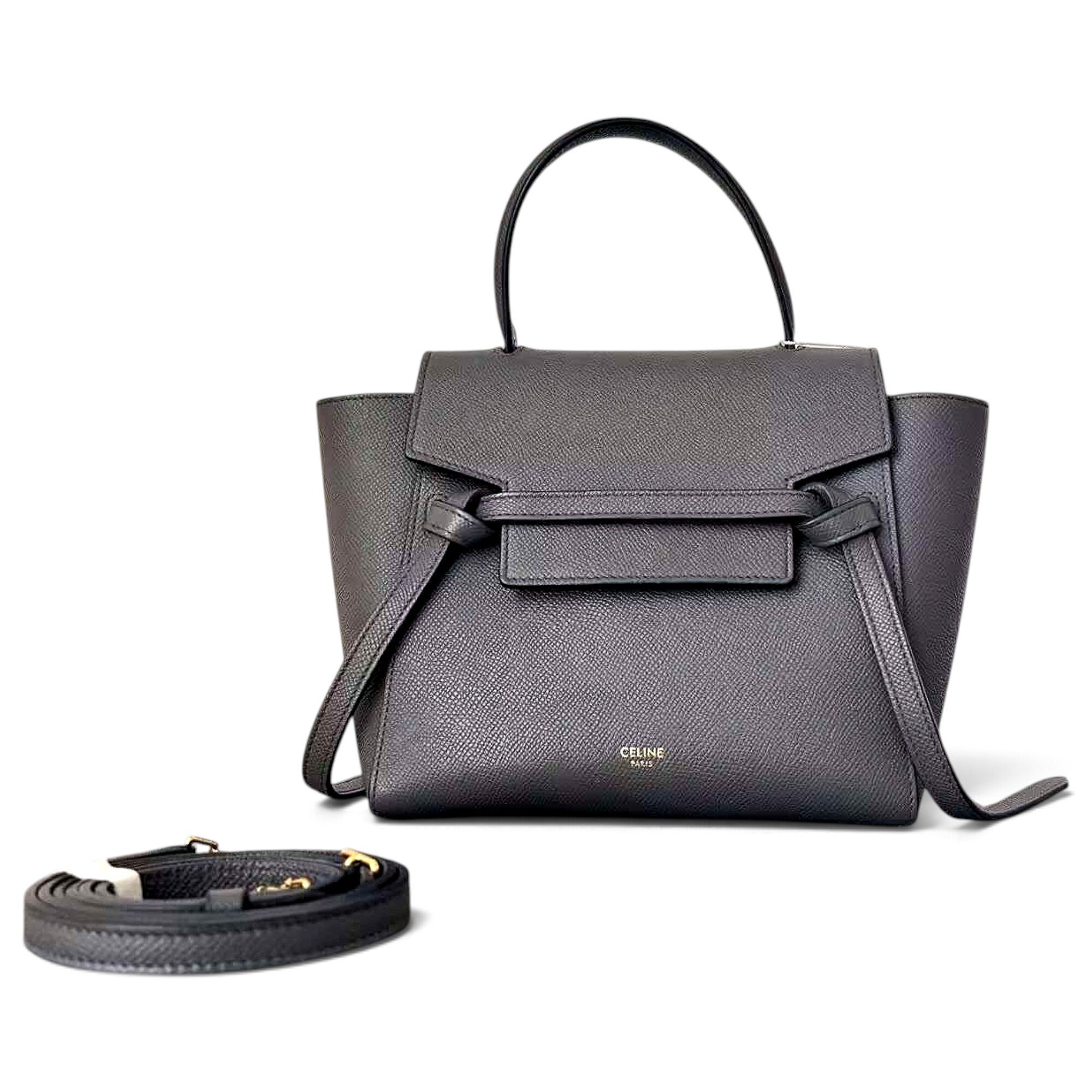 Belt leather handbag