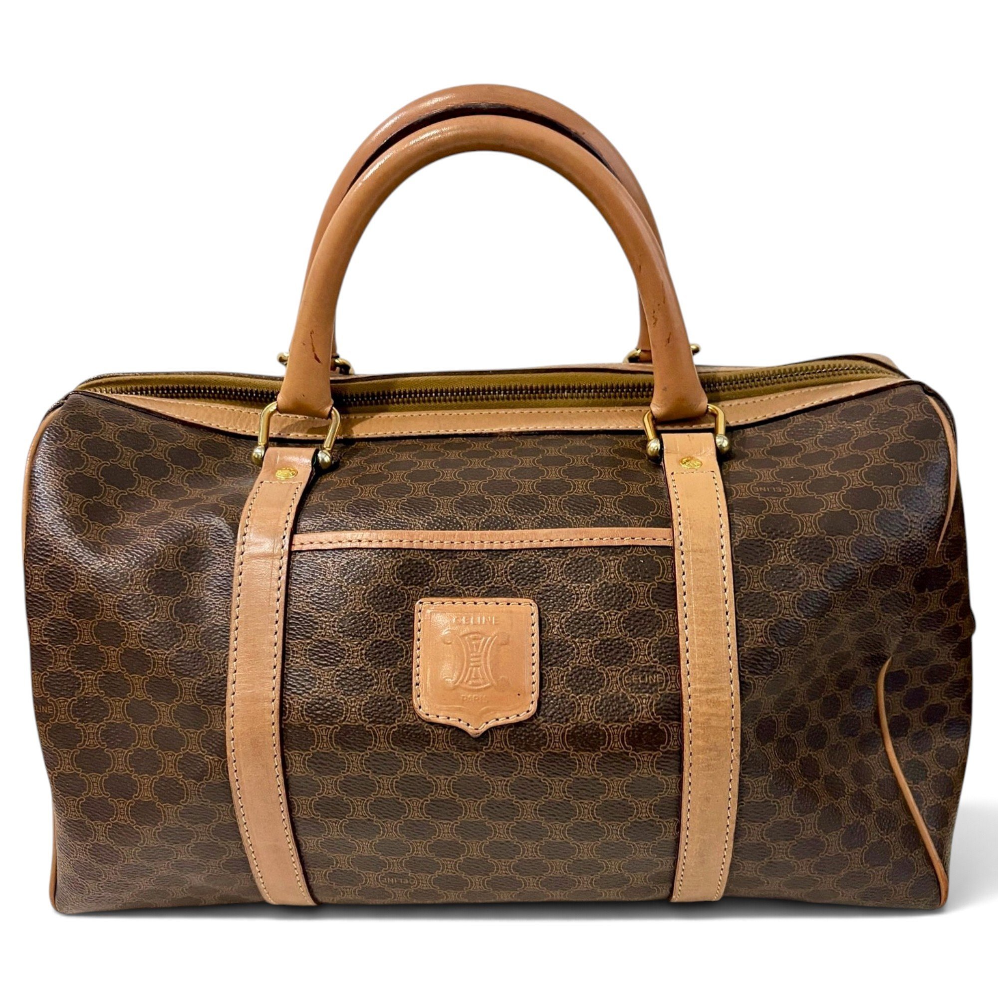 Leather bowling bag
