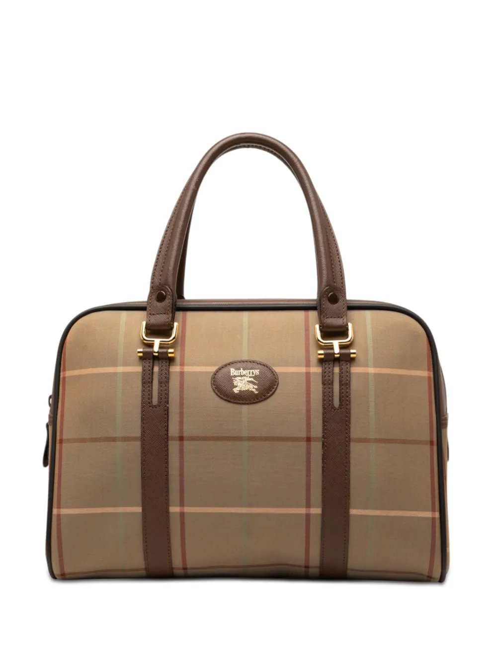 Burberry 20th Century Vintage Check Canvas boston bag
