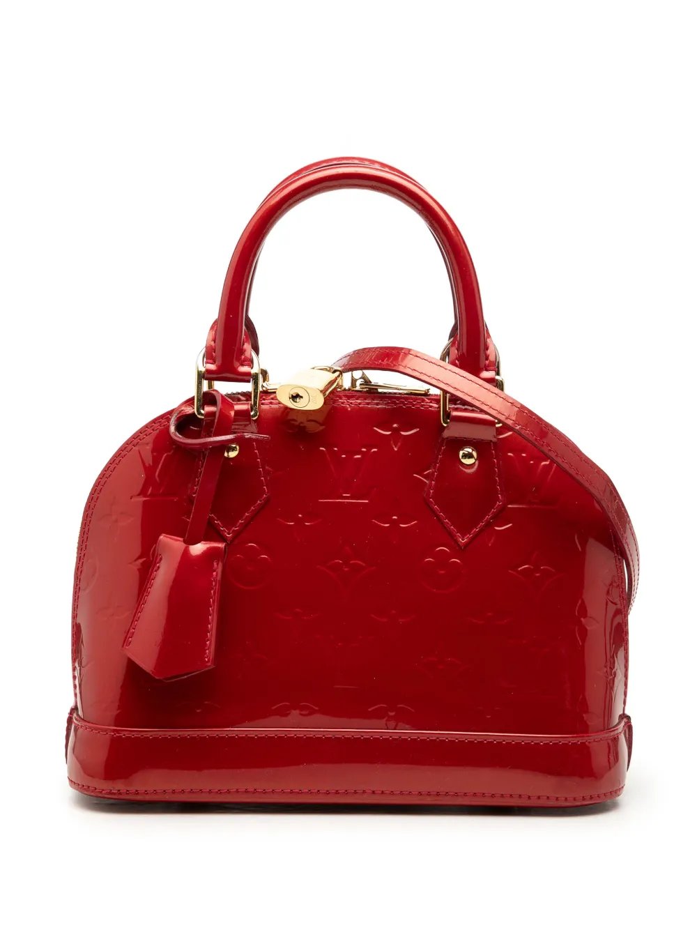 2014 Monogram Vernis Alma BB satchel