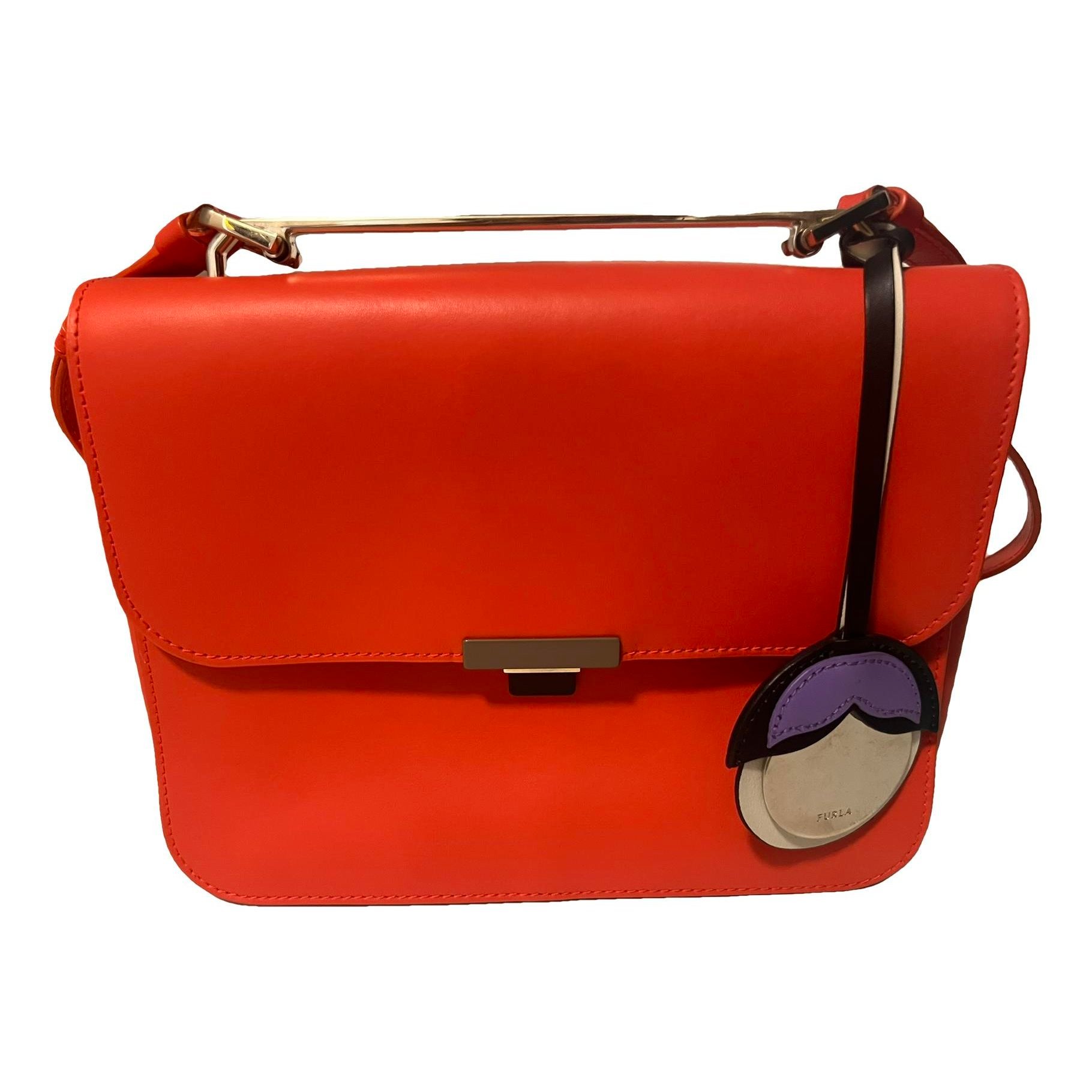 Leather clutch bag