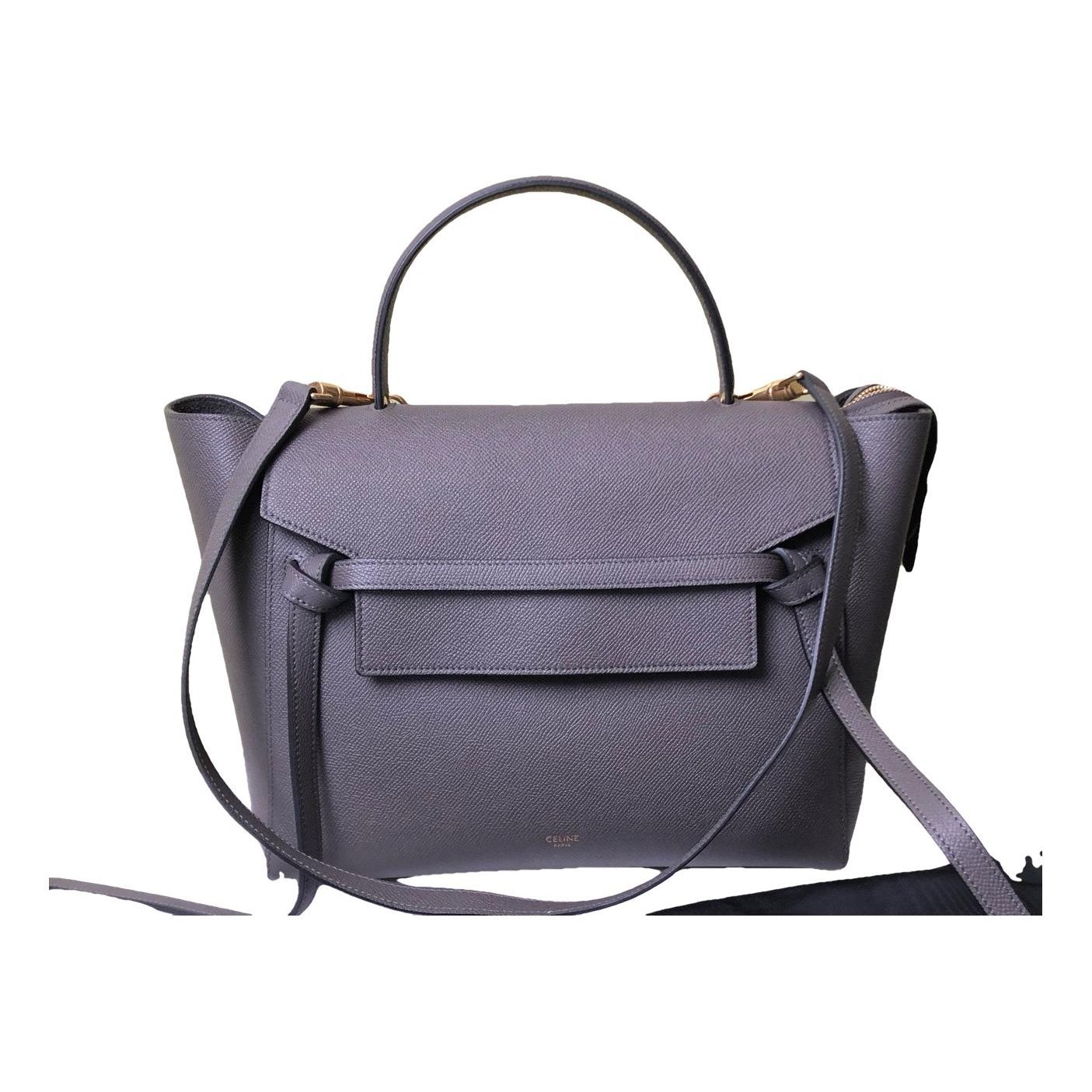 Belt leather handbag