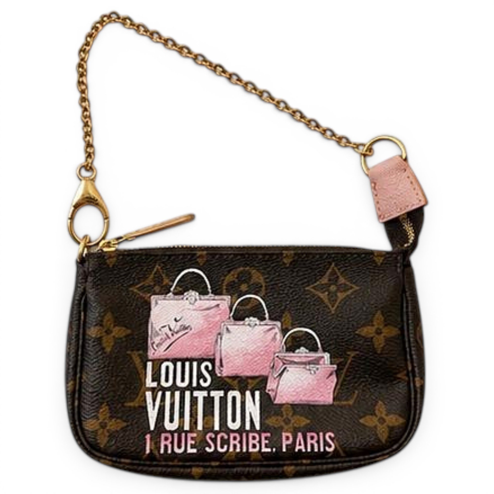 Leather clutch bag