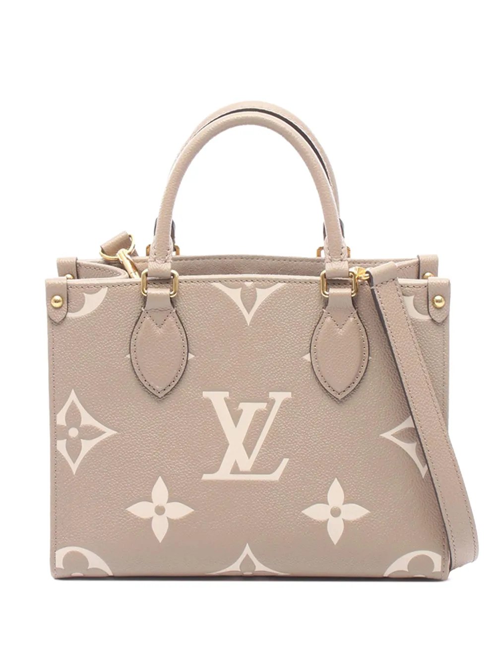 2021-2026 Bicolor Monogram Empreinte Giant OnTheGo PM satchel
