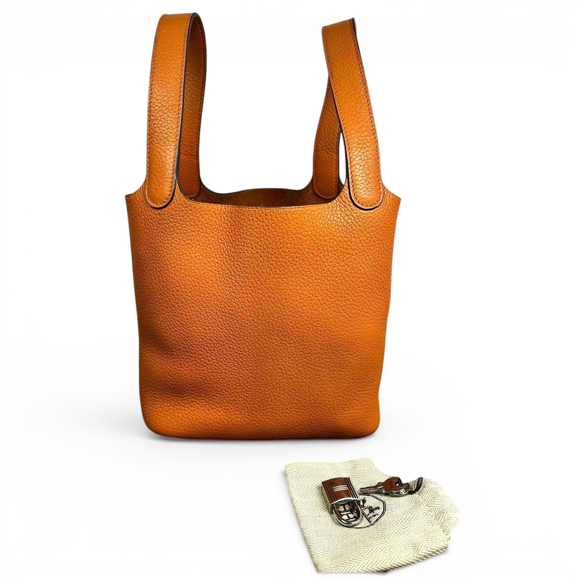 Picotin leather handbag