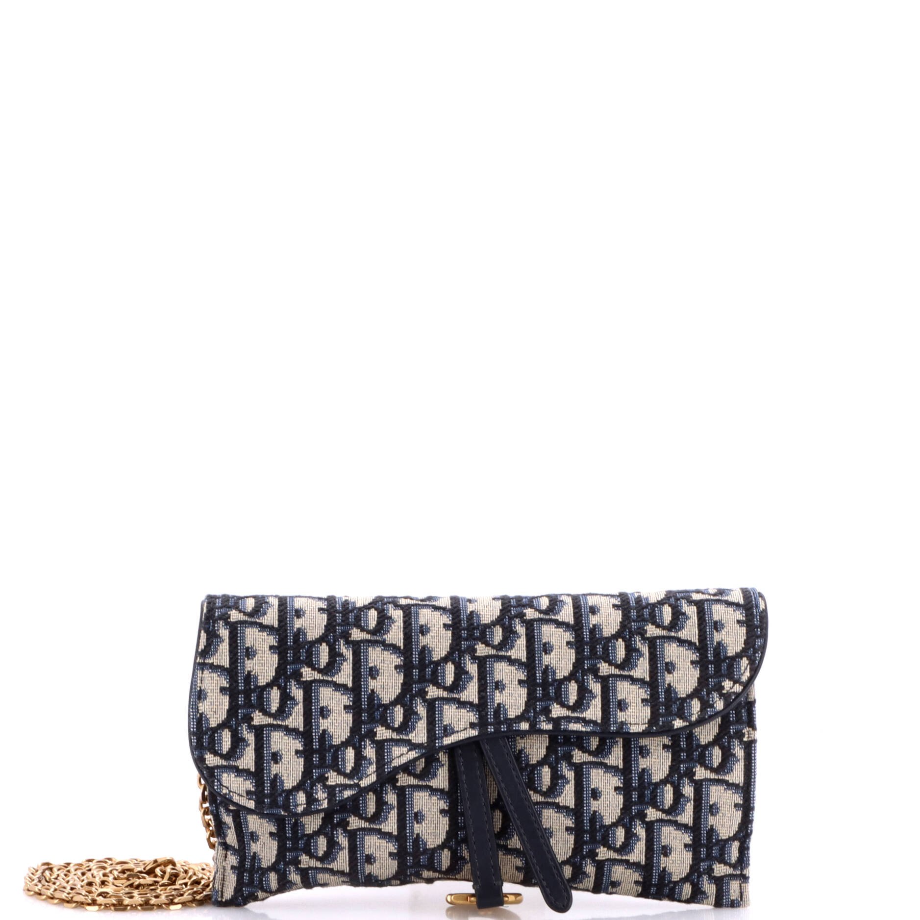 Saddle Chain Wallet Oblique Canvas