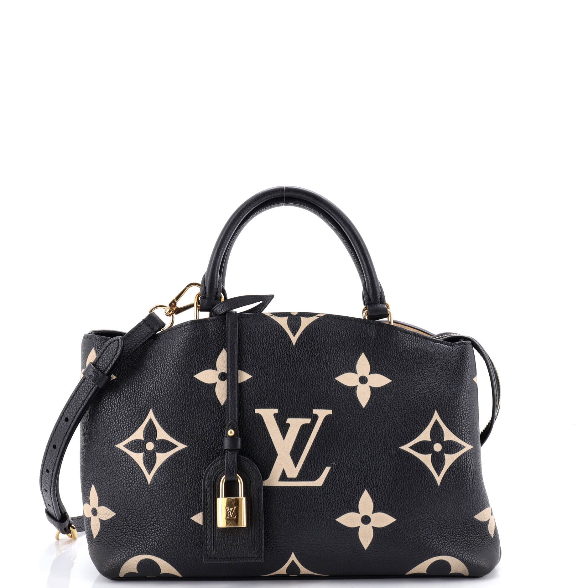 Louis Vuitton Petit Palais Handbag Bicolor Monogram Empreinte Giant