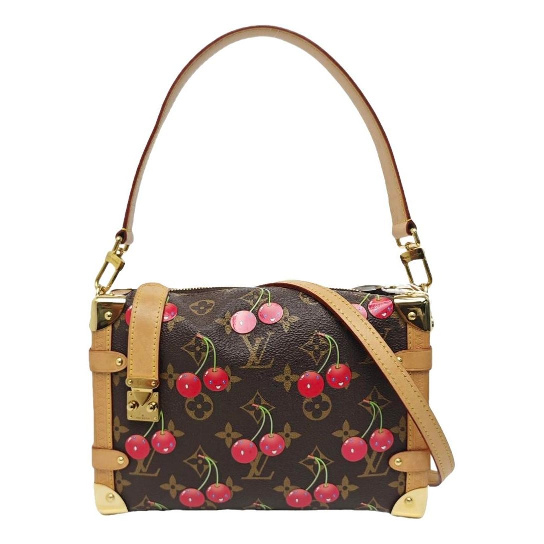 Side Trunk leather handbag