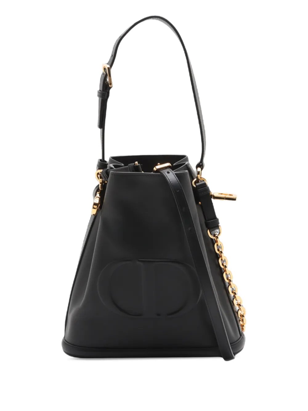2023-2026 Medium Leather C est Dior Bucket Bag satchel