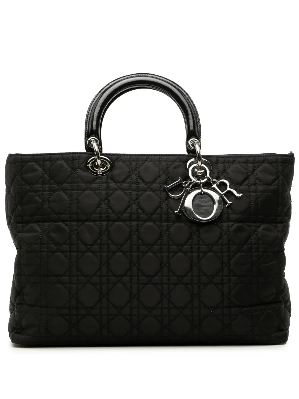 2000-2015 Extra Large Nylon Cannage Lady Dior satchel
