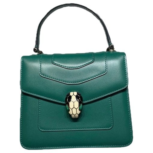 Serpenti leather handbag
