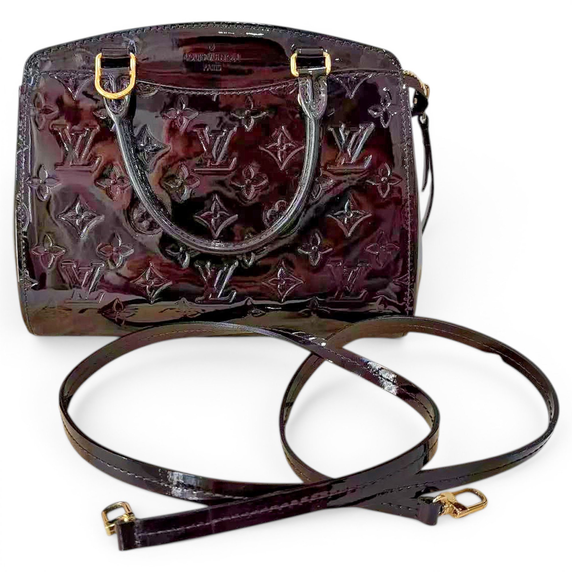 Montaigne patent leather handbag