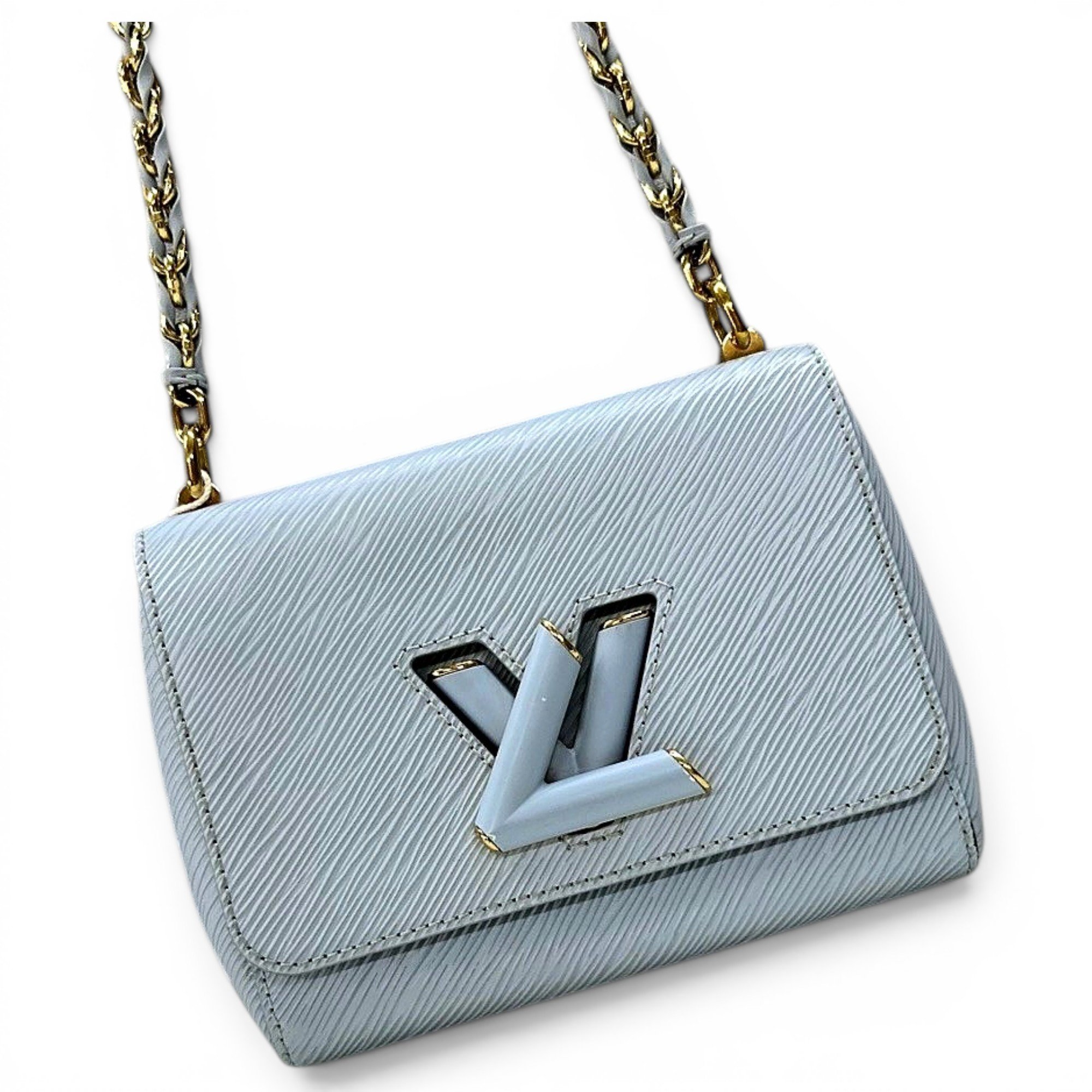 Twist leather handbag