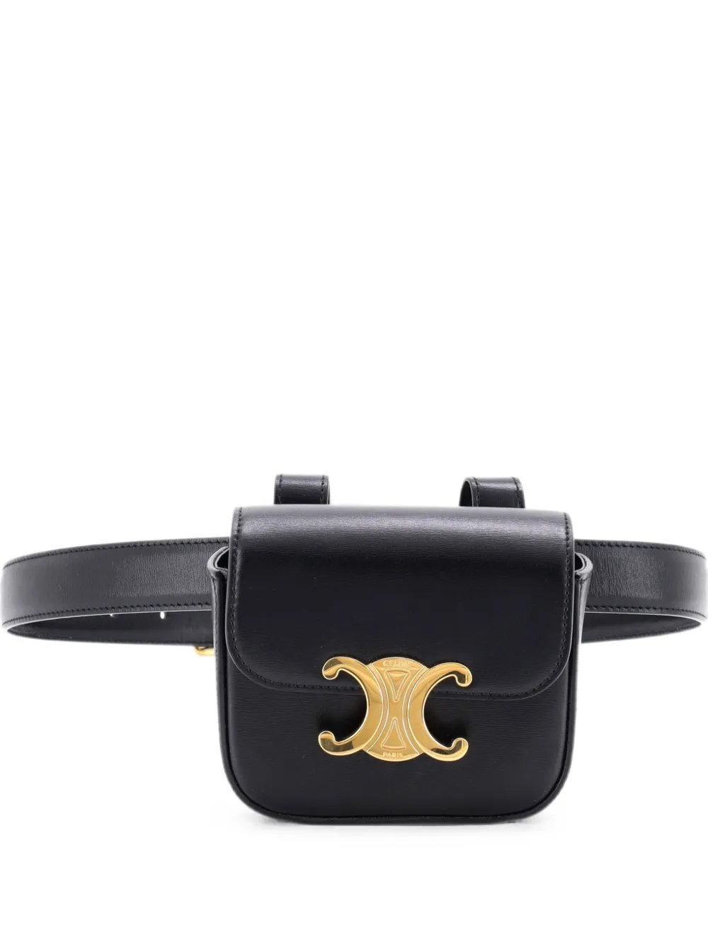 Claude Shiny Calfskin Mini belt bag