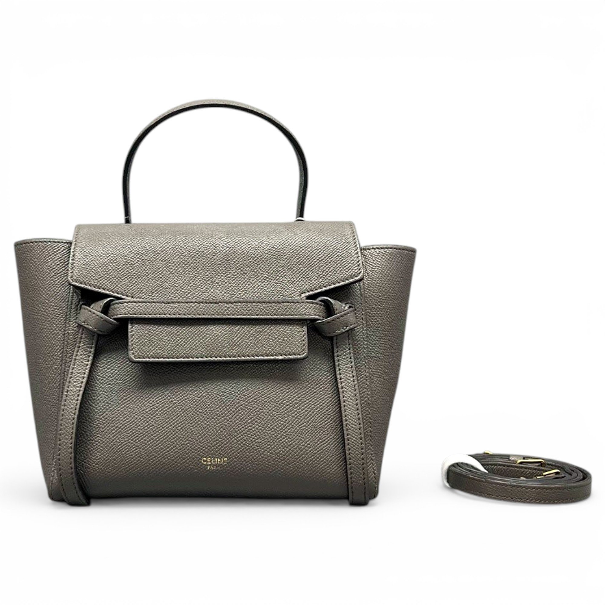 Belt leather handbag