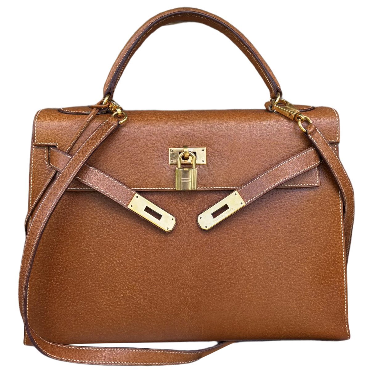 Hermes Kelly 32 Handbag Gold 1978