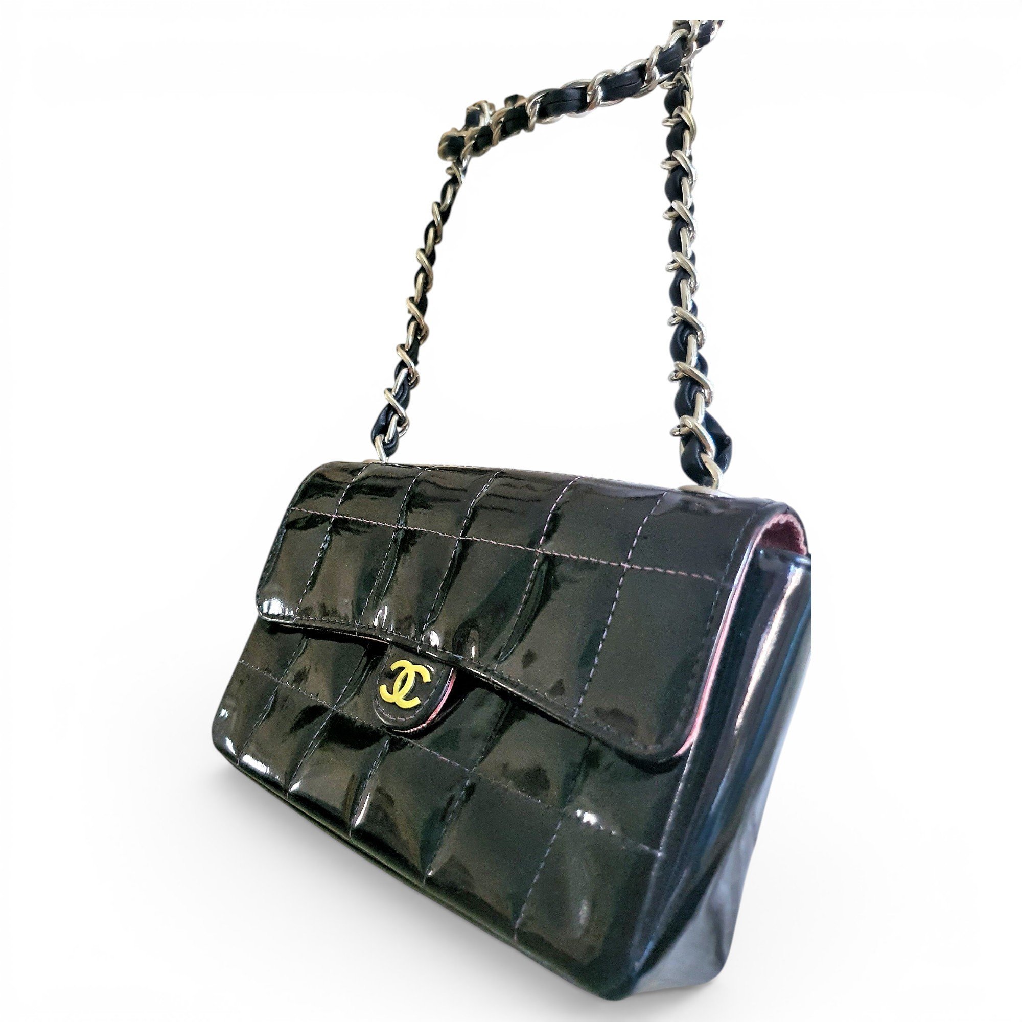 East West Chocolate Bar leather handbag