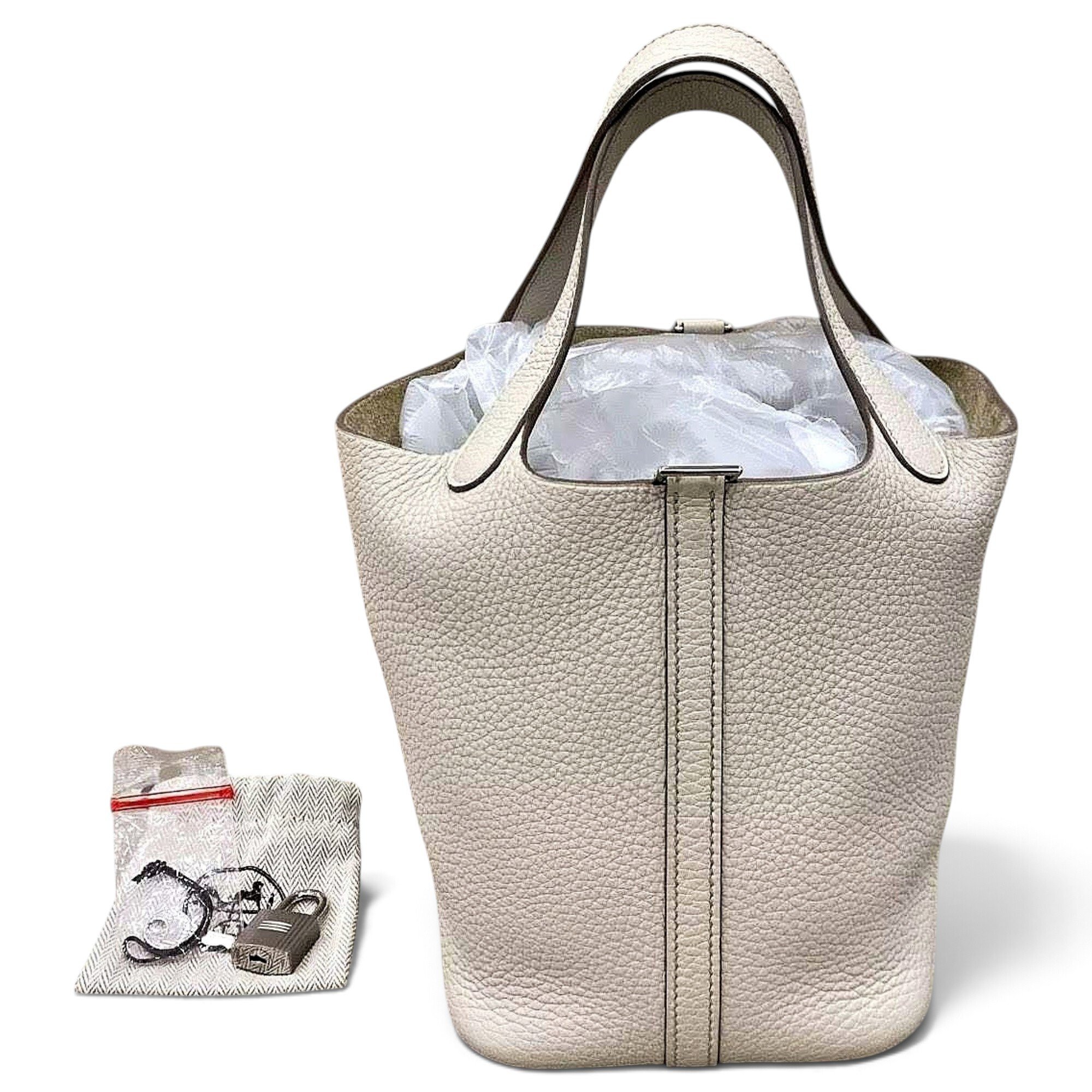 Picotin leather handbag