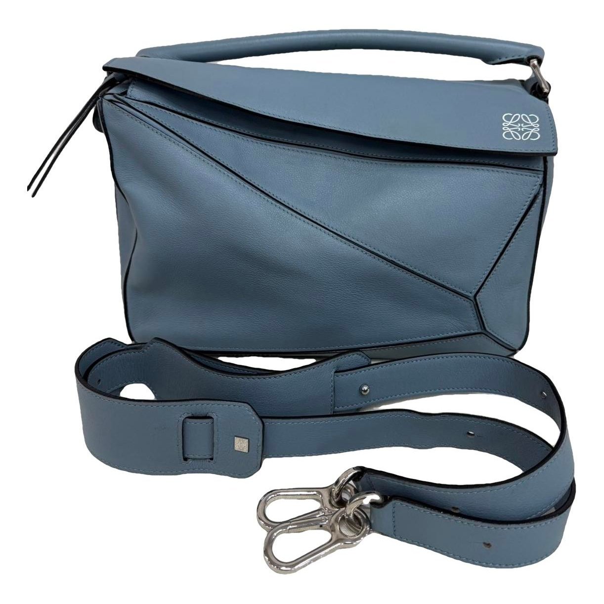 Puzzle leather crossbody bag