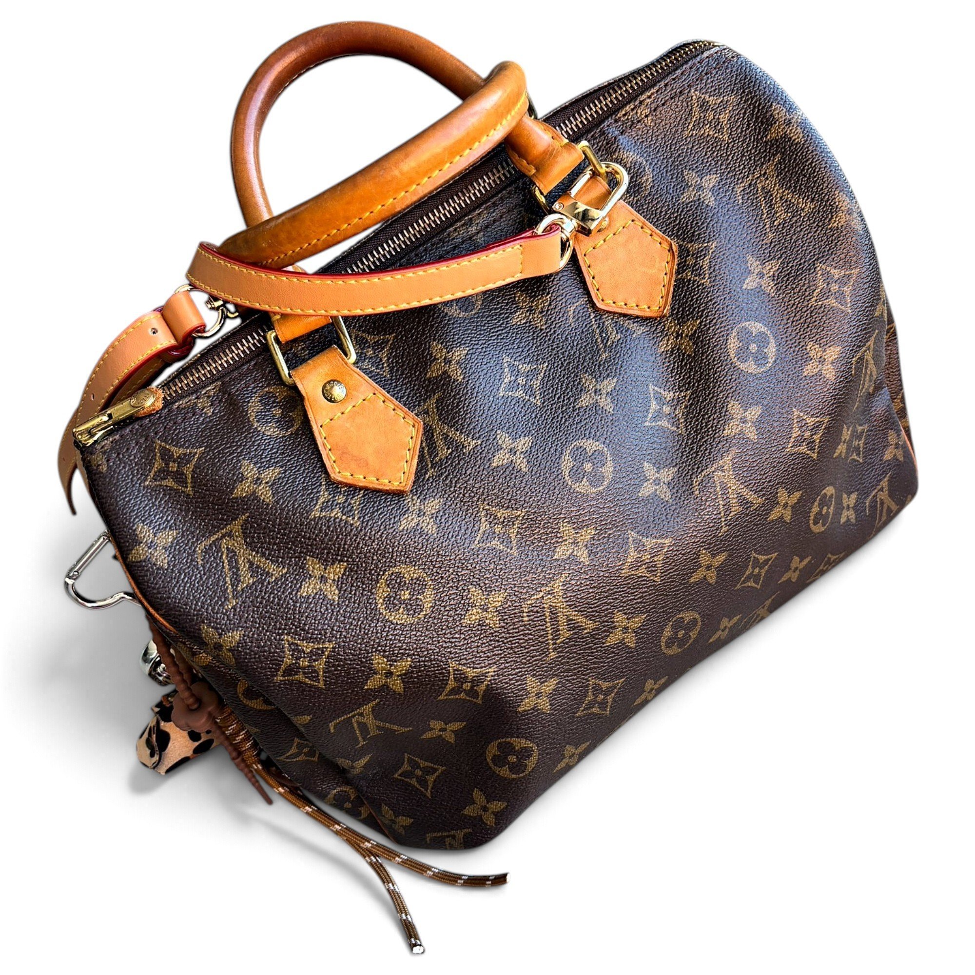 Speedy leather handbag
