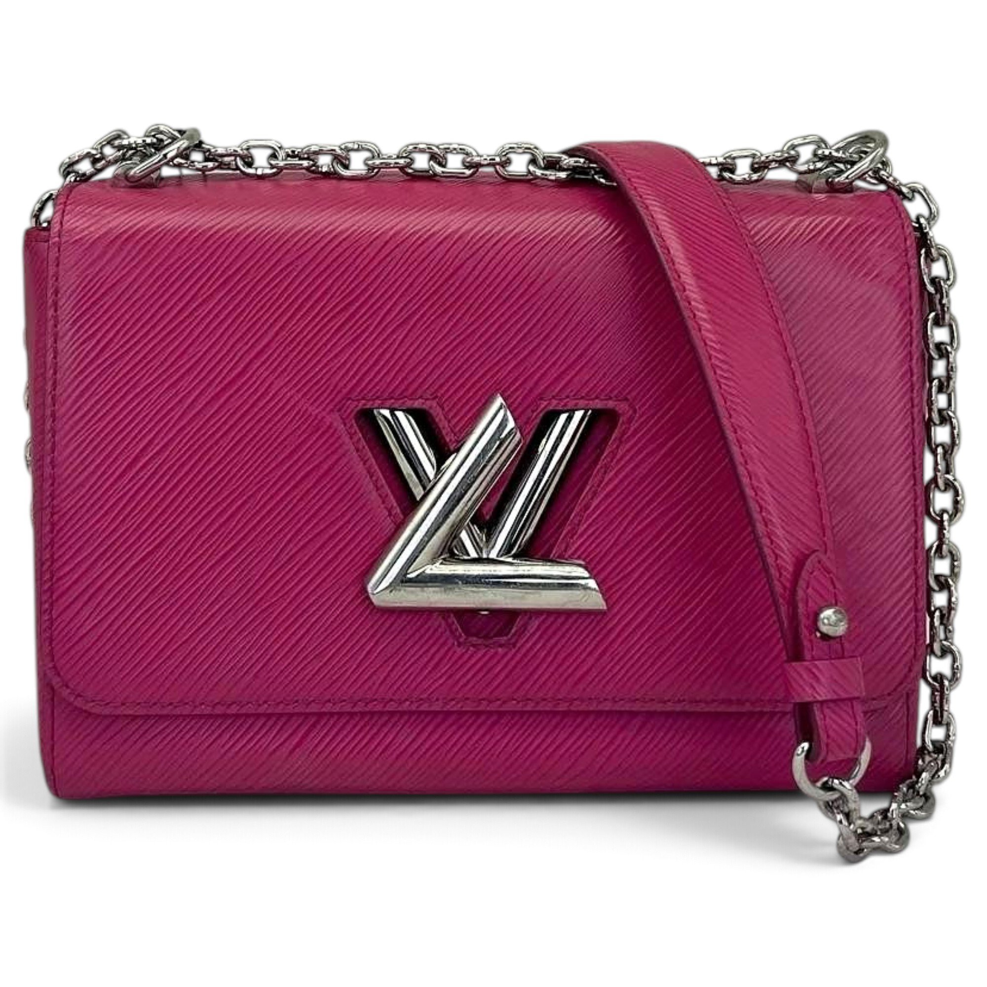 Twist leather handbag