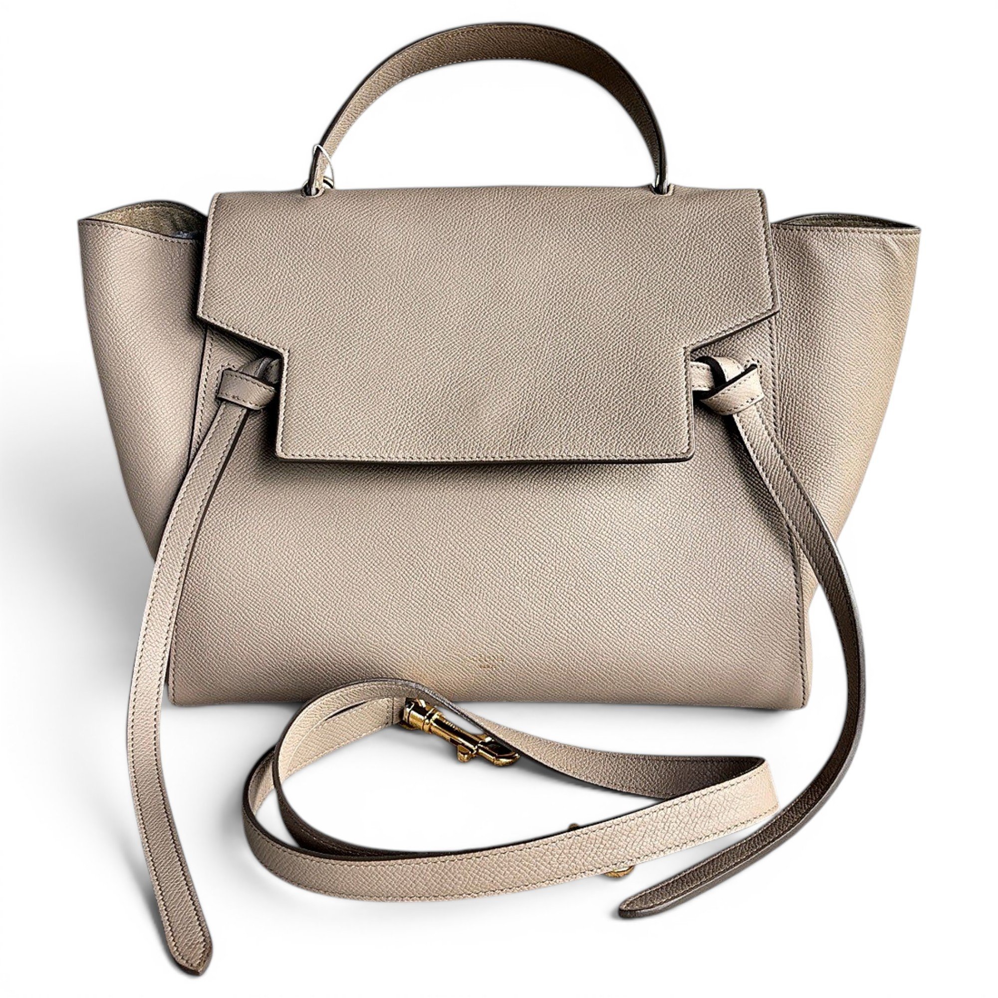 Belt leather handbag