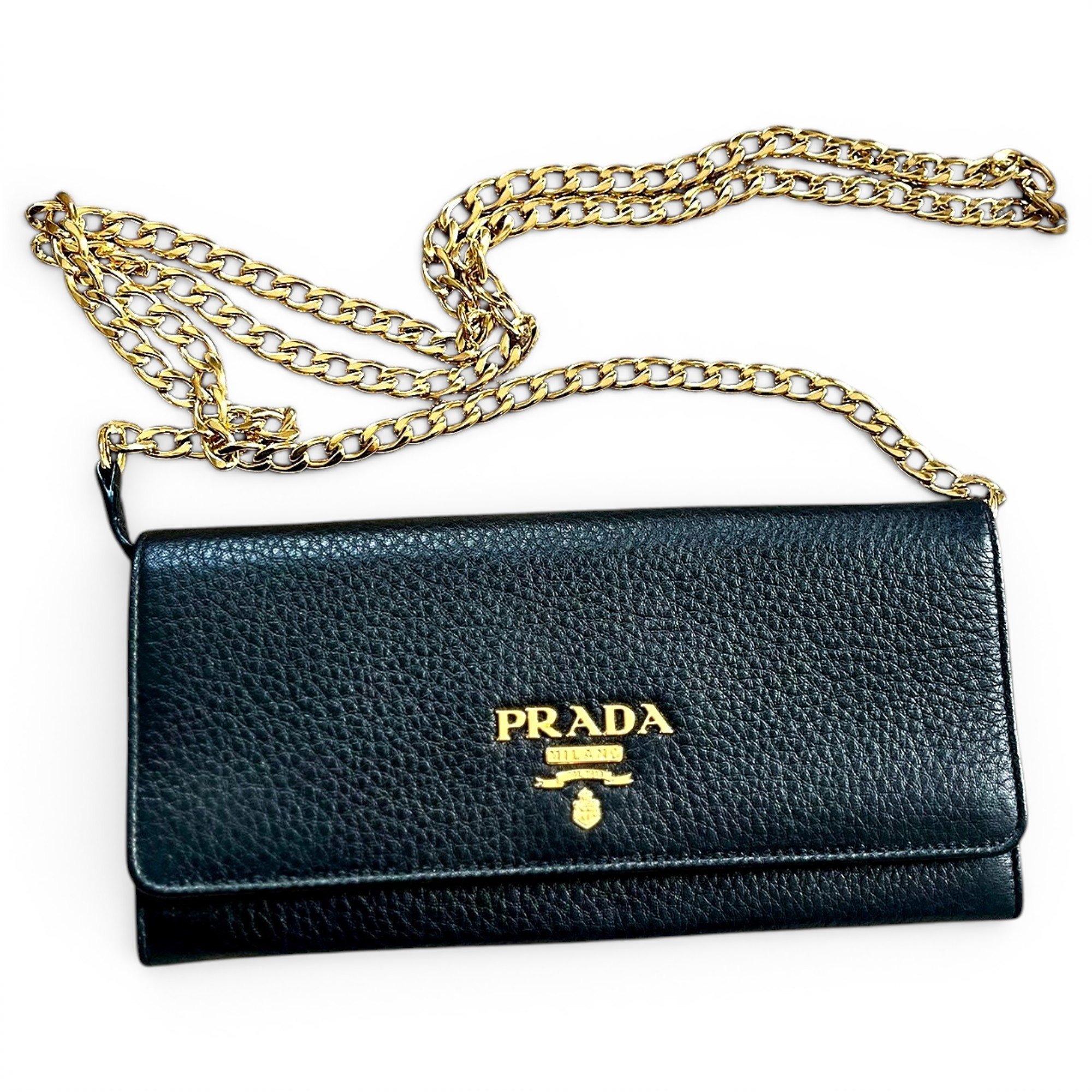 Prada Pony-style calfskin clutch bag