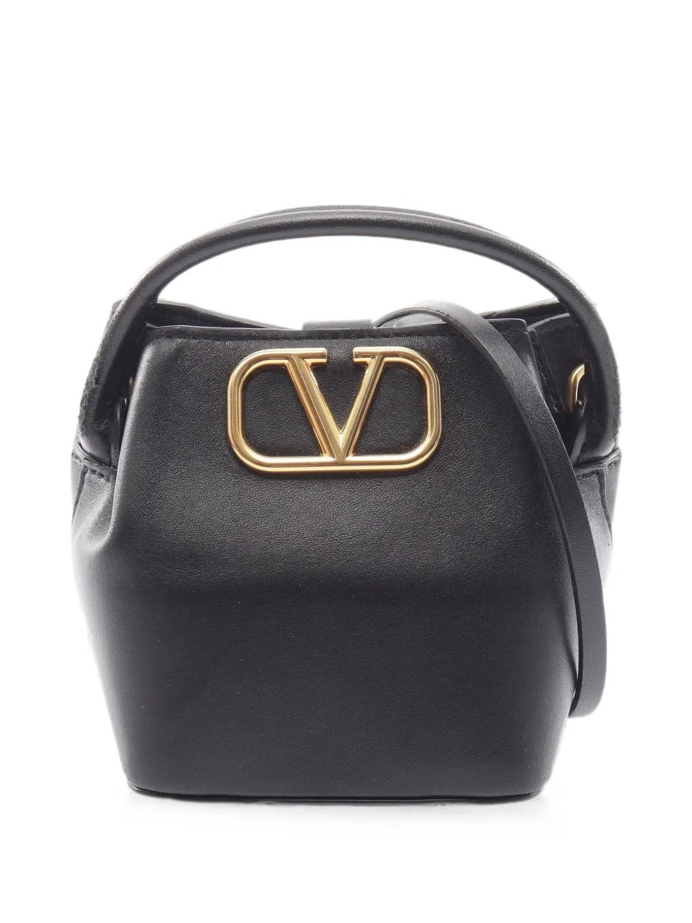 2000s VLogo leather handbag