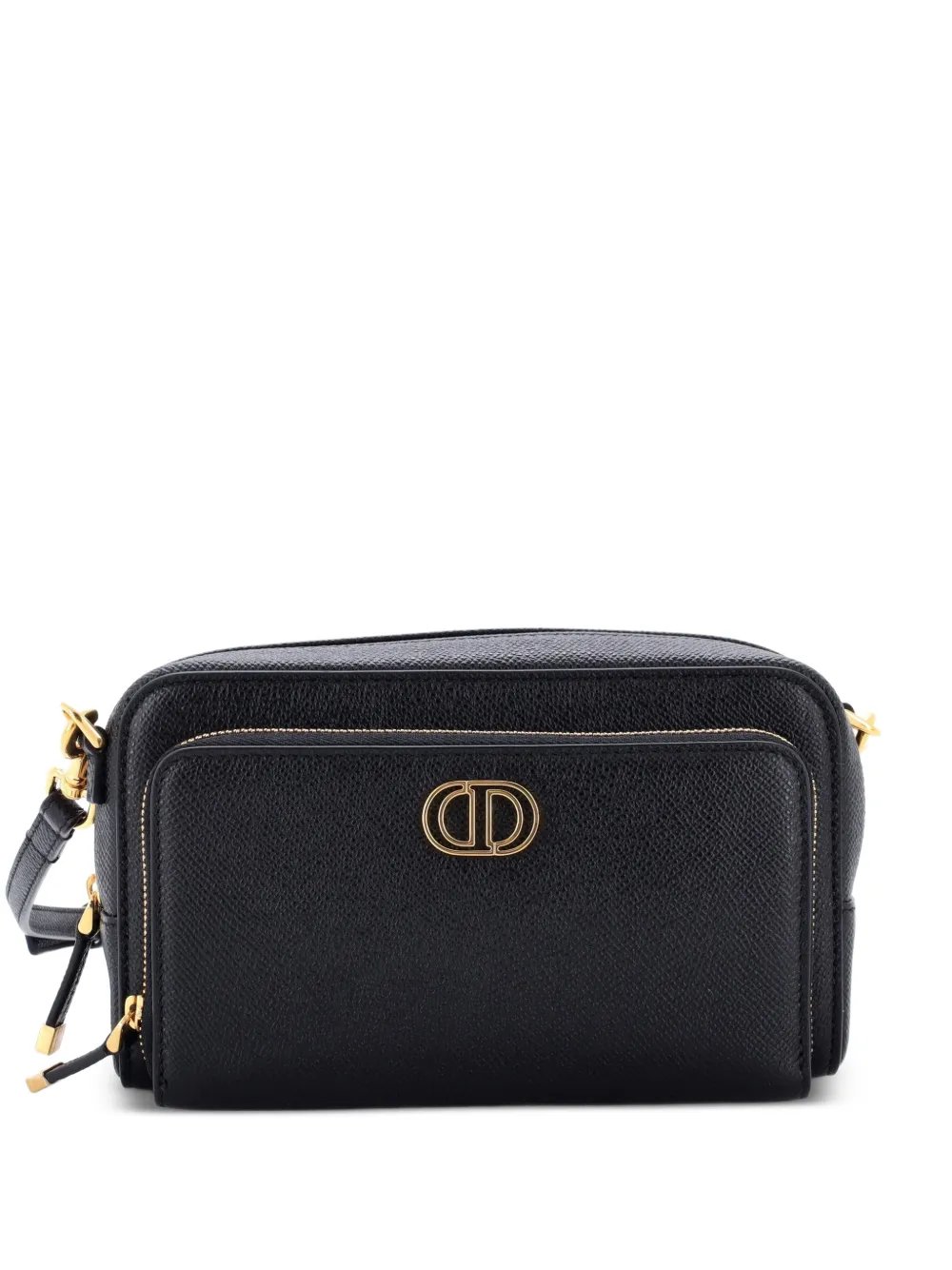 Caro Double Pouch Leather crossbody bag