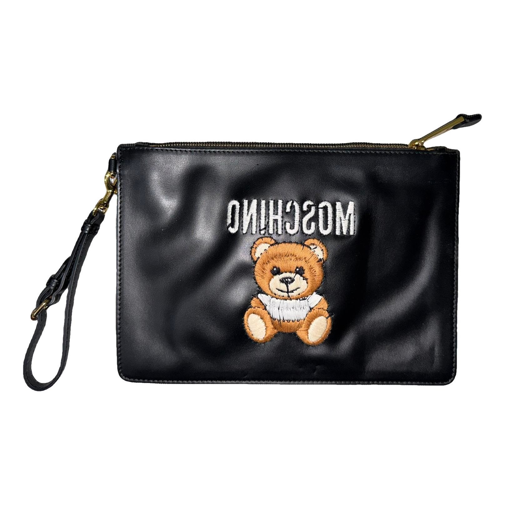 Moschino Leather clutch bag