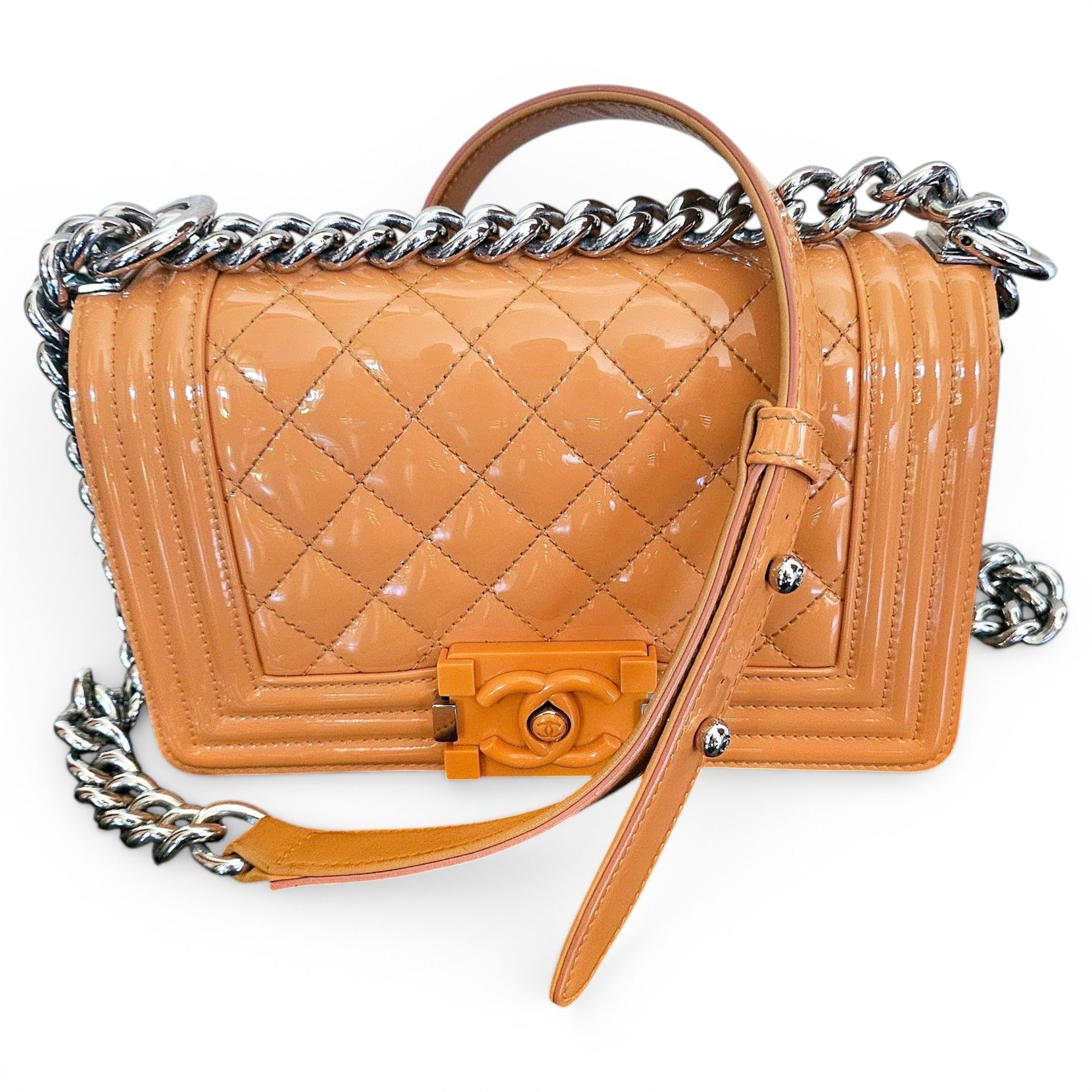 Boy patent leather handbag