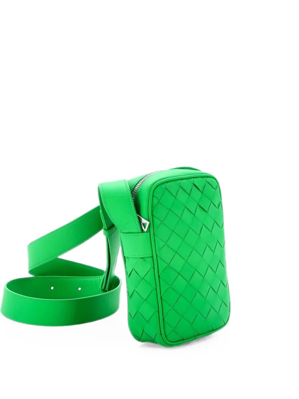 Zipped Phone Intrecciato Nappa crossbody bag