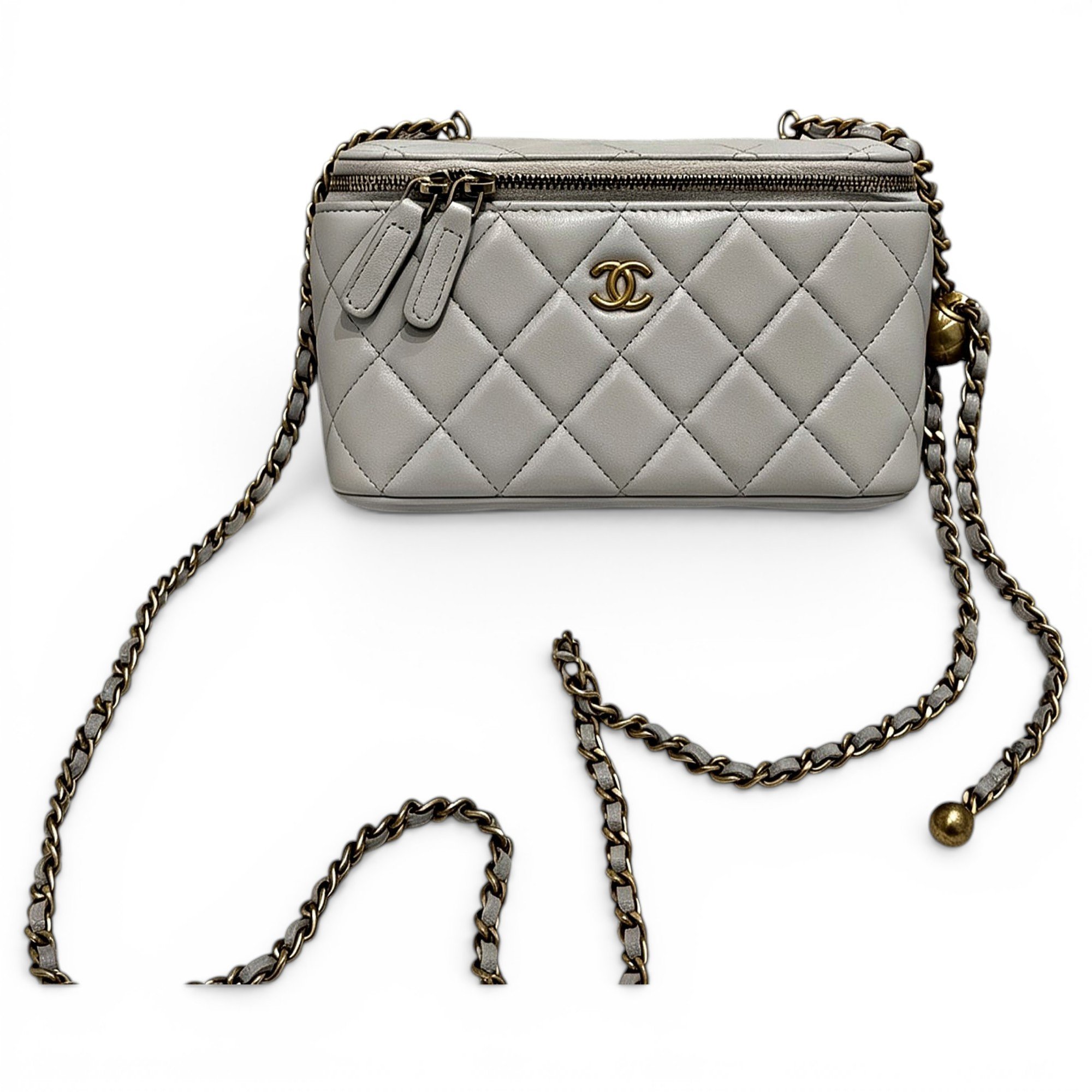 Trendy CC Vanity leather handbag