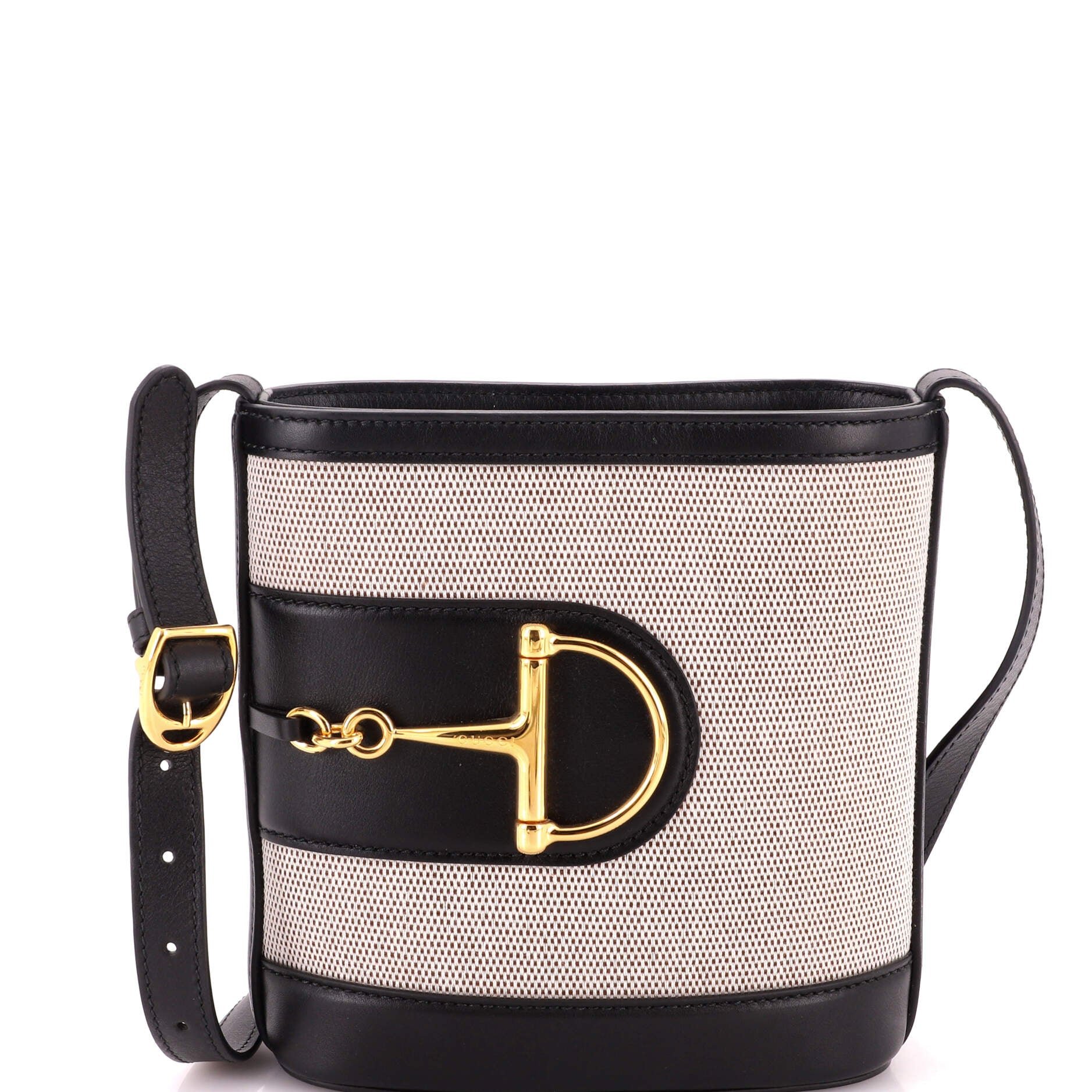 73 Bucket Bag Canvas and Leather Small