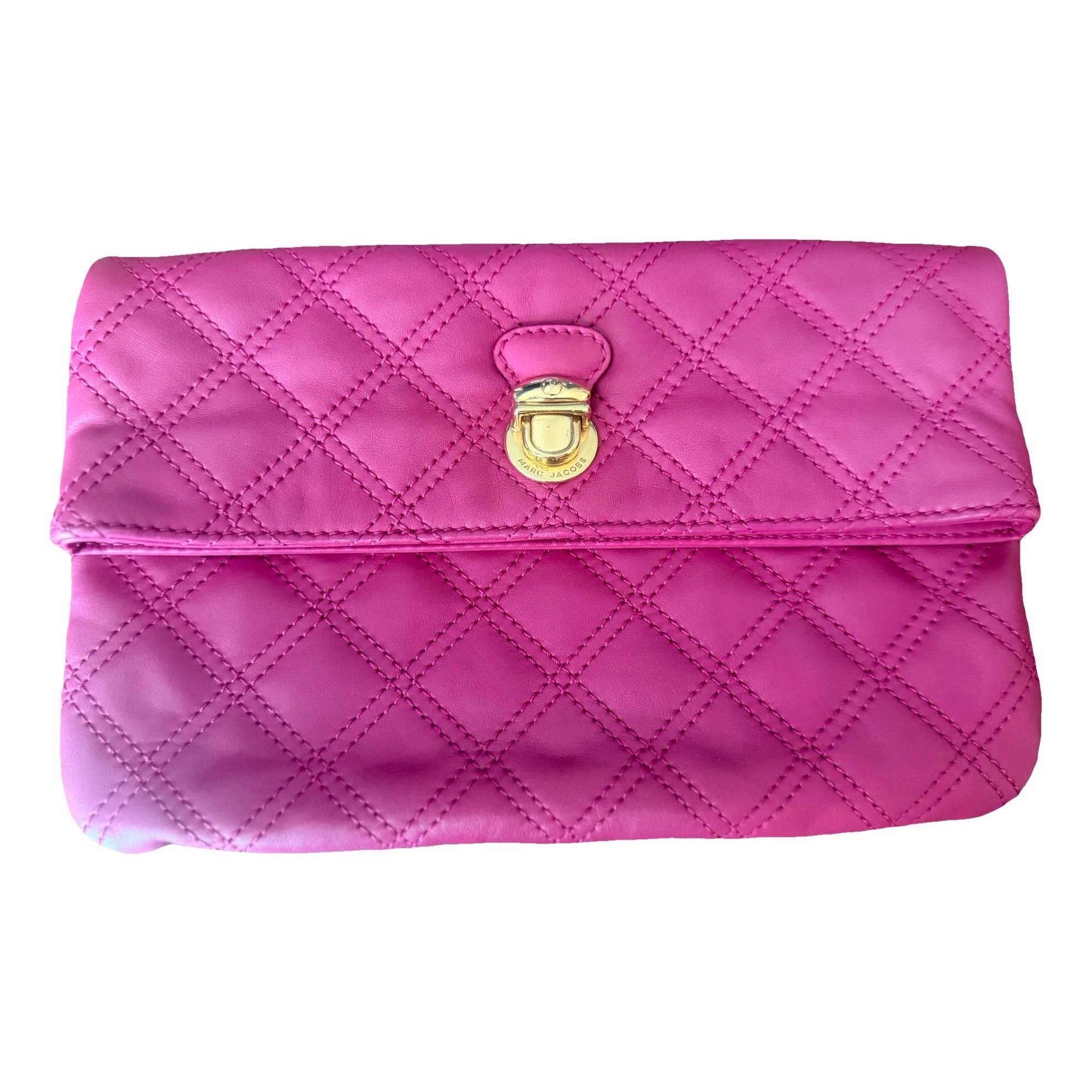 Leather clutch bag