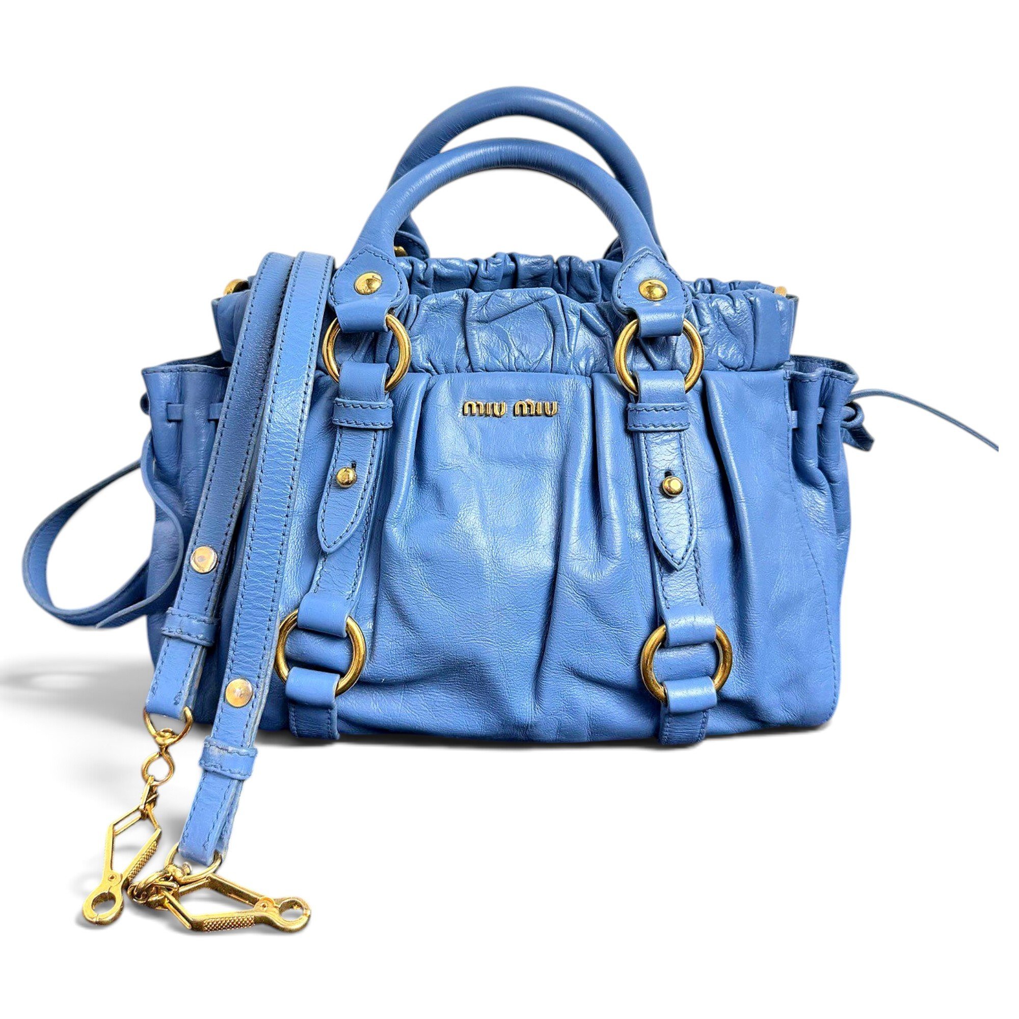 Bow bag leather handbag