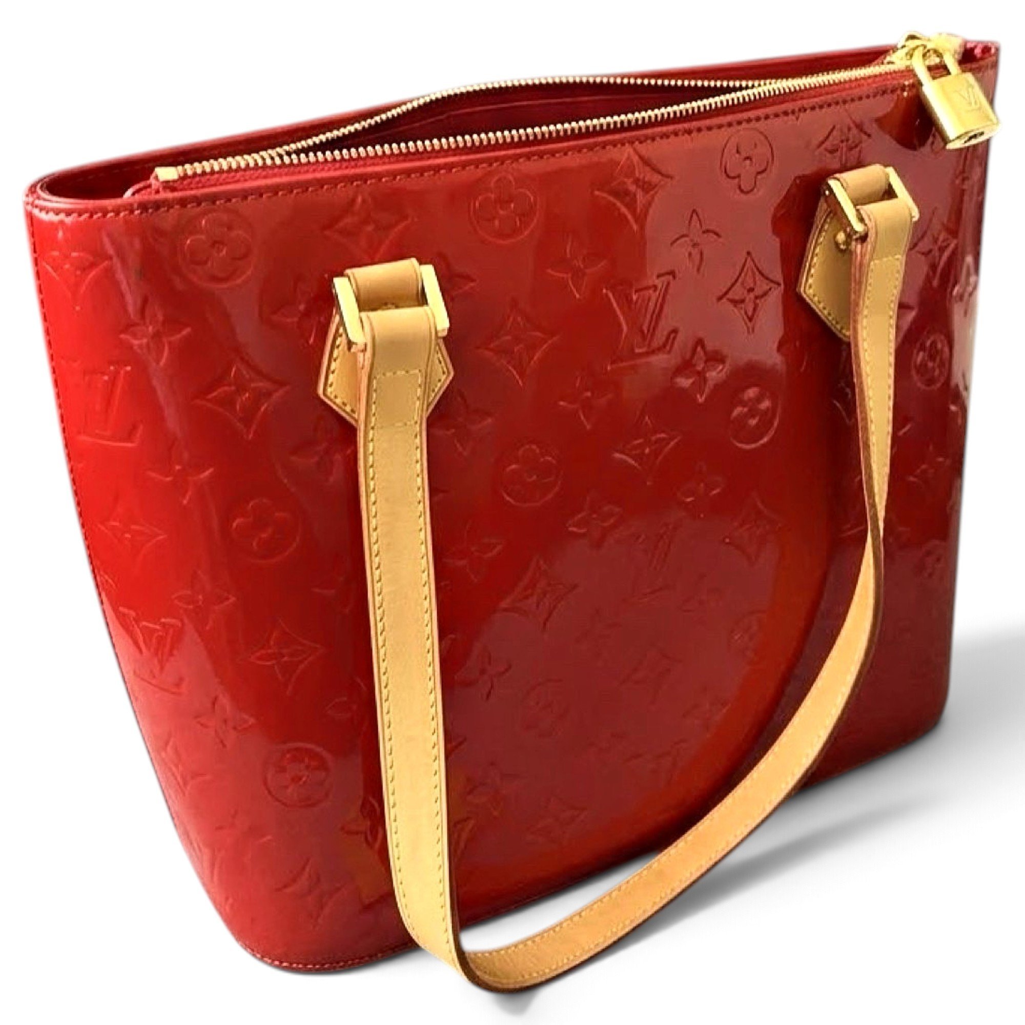 Houston patent leather tote