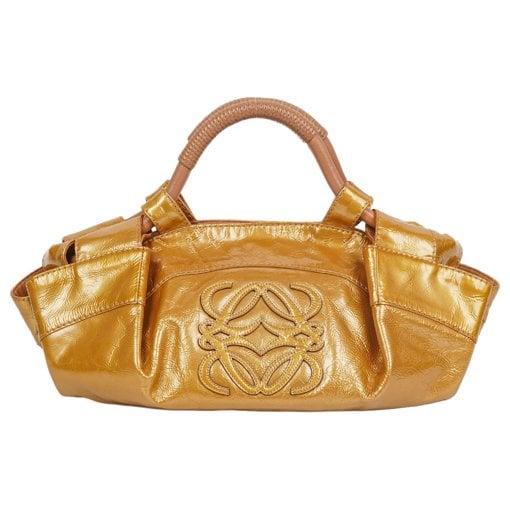 Patent leather handbag