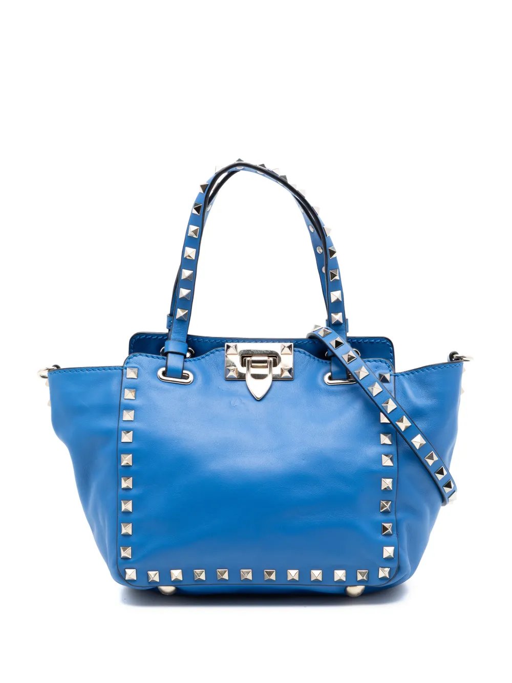 Valentino Garavani 2000-2017 Mini Leather Rockstud Trapeze satchel