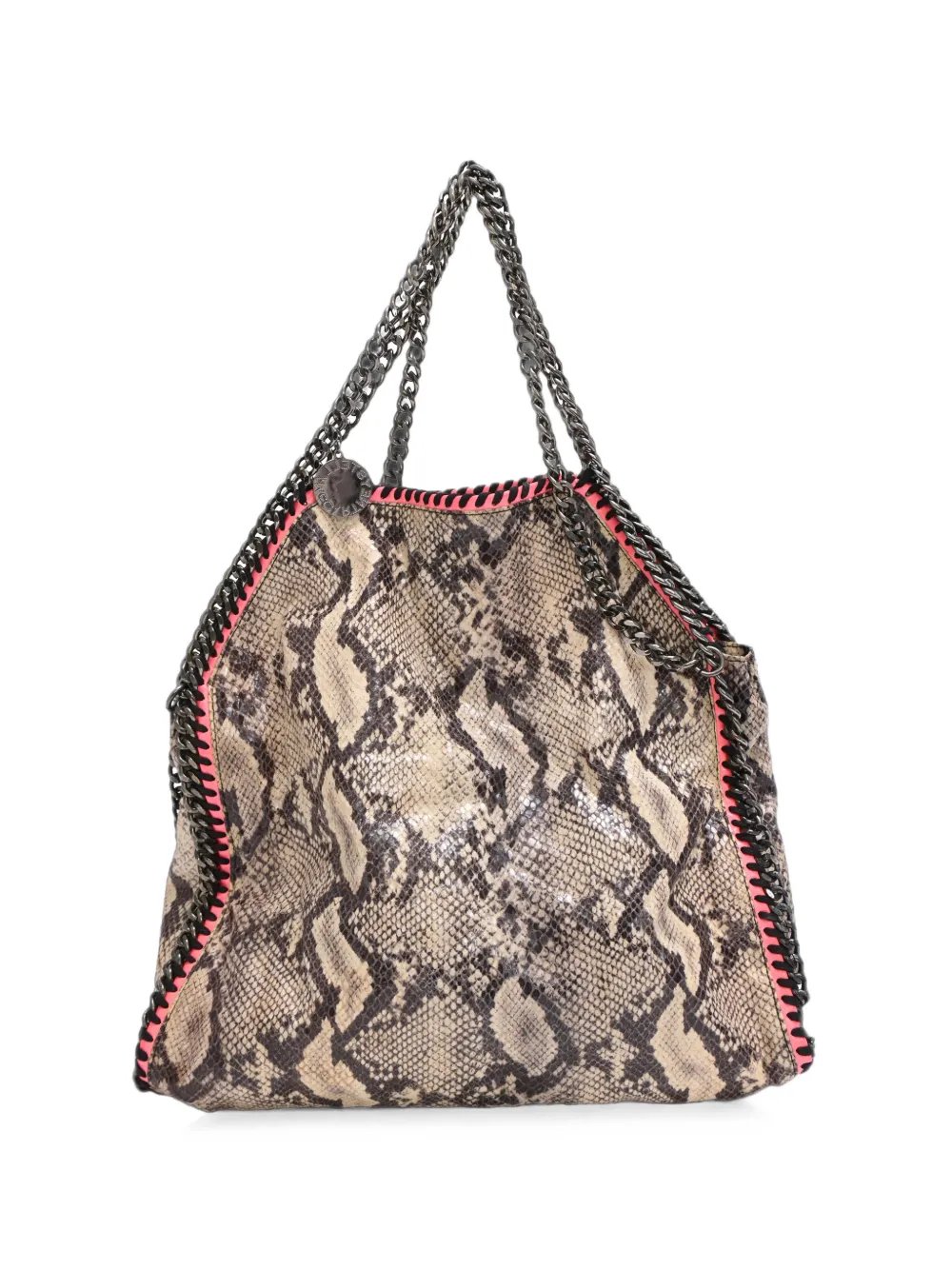 Falabella snakeskin-effect tote bag