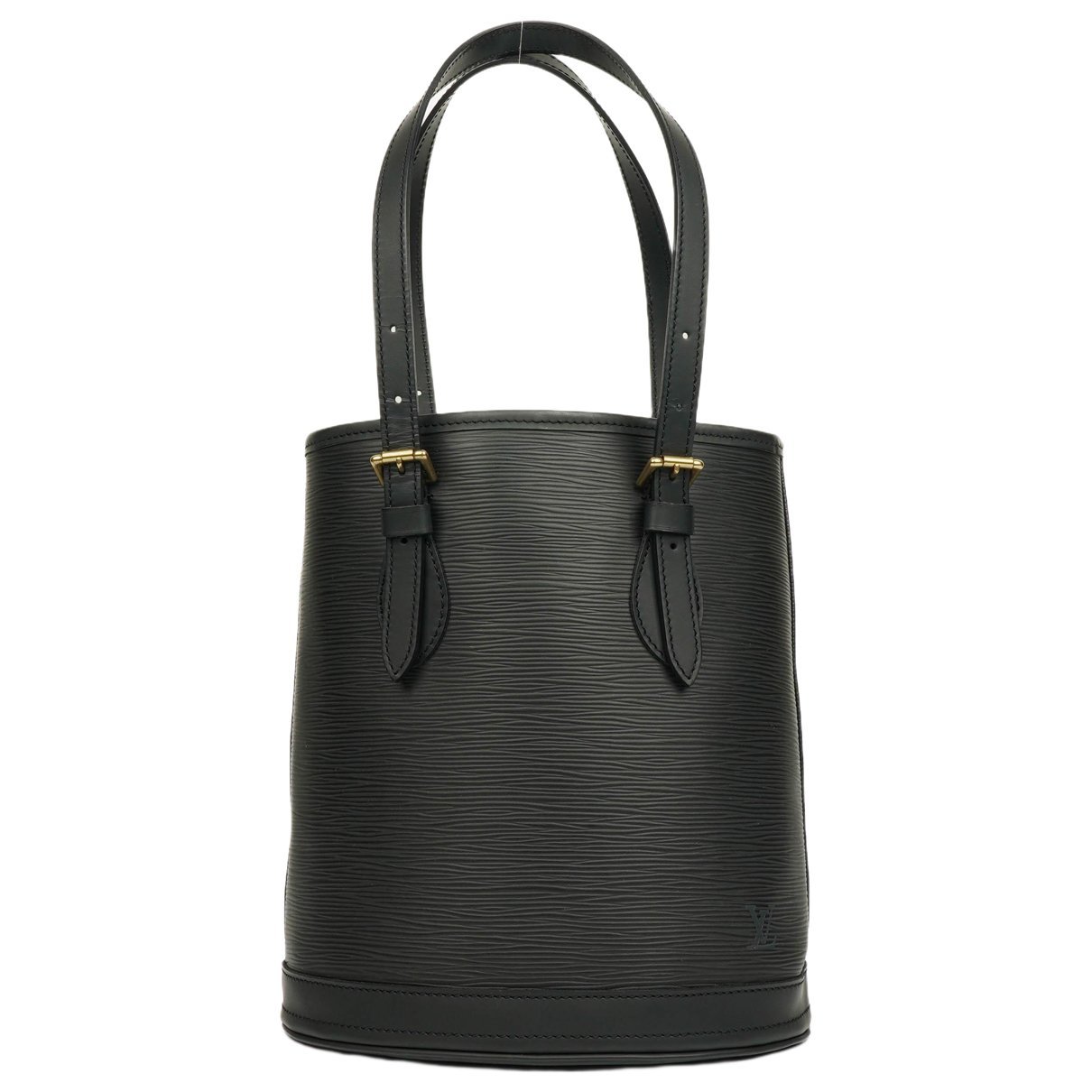 Bucket leather handbag