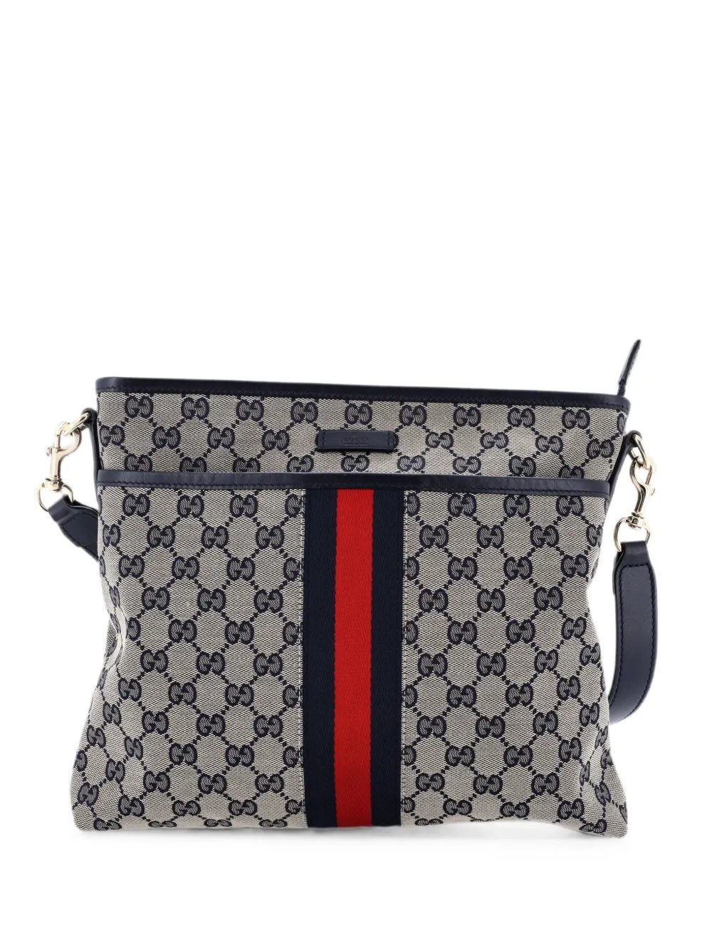 Front Pocket Web Messenger GG Canvas Small crossbody bag