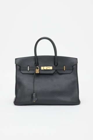 2001 Noir Ardennes Birkin 35 Bag
