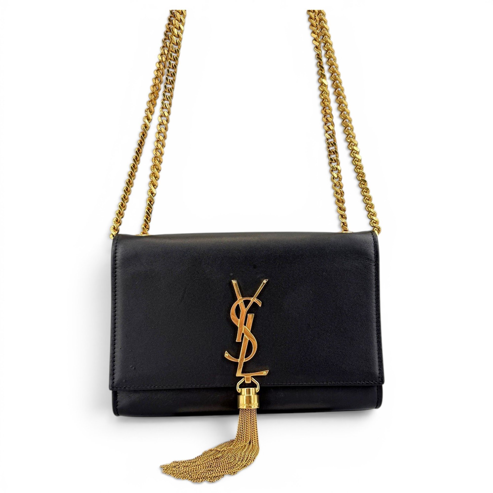 Pompom Kate leather handbag