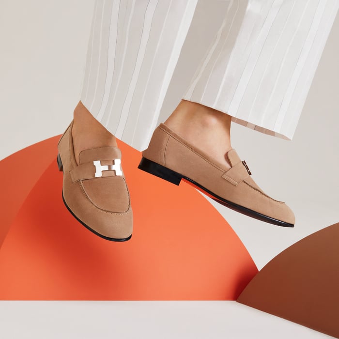 Beige Argile Mocassim Paris