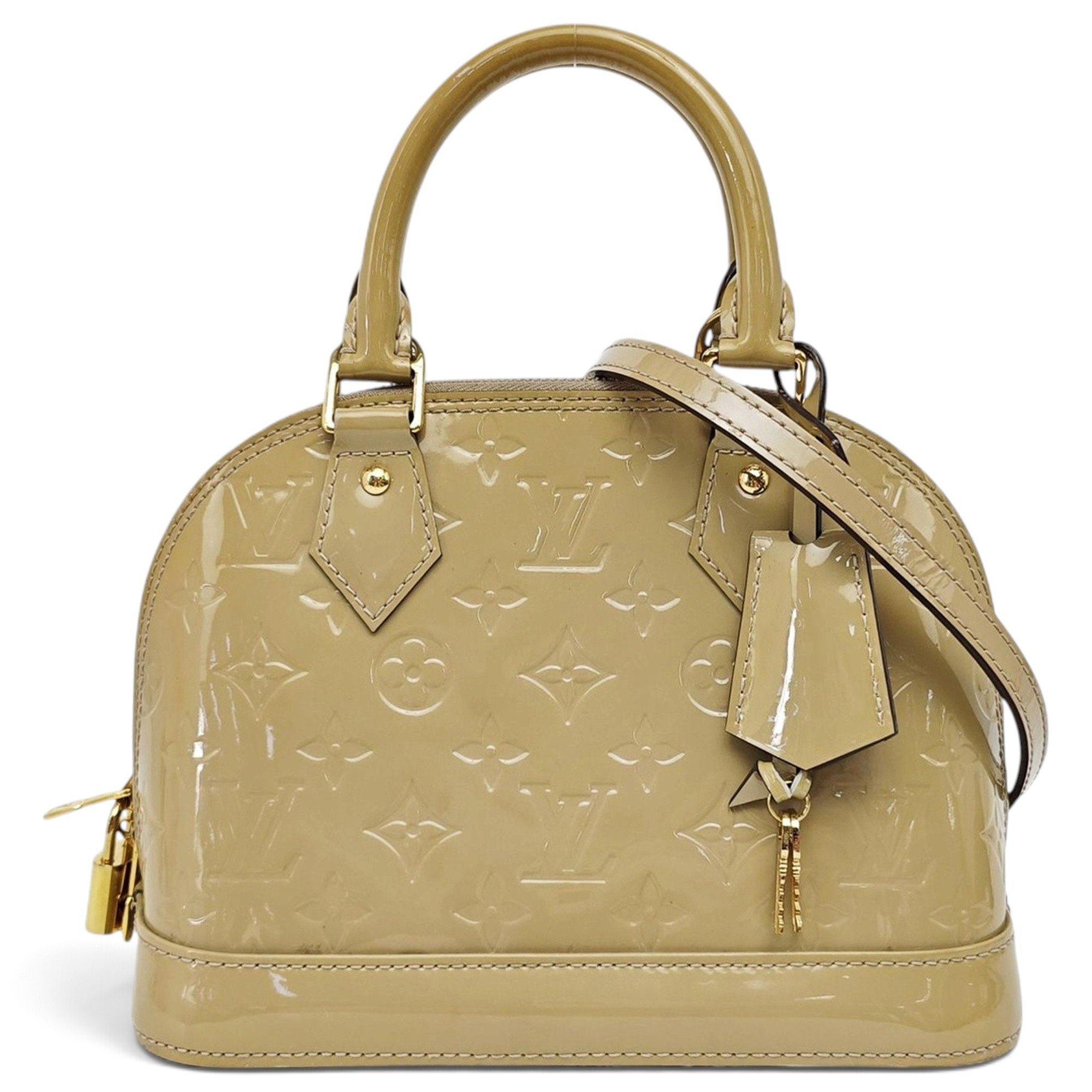 Alma patent leather handbag