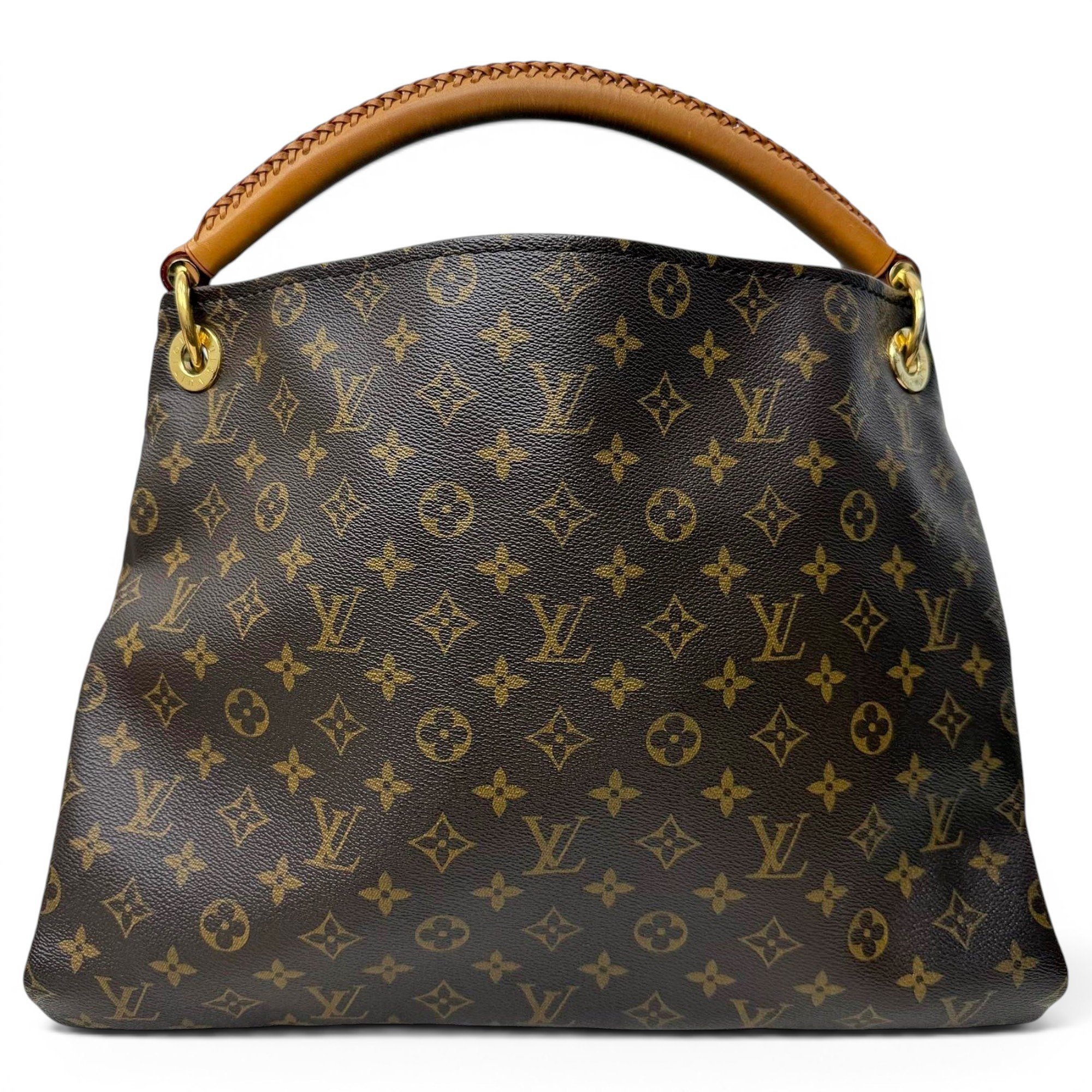 Artsy leather handbag