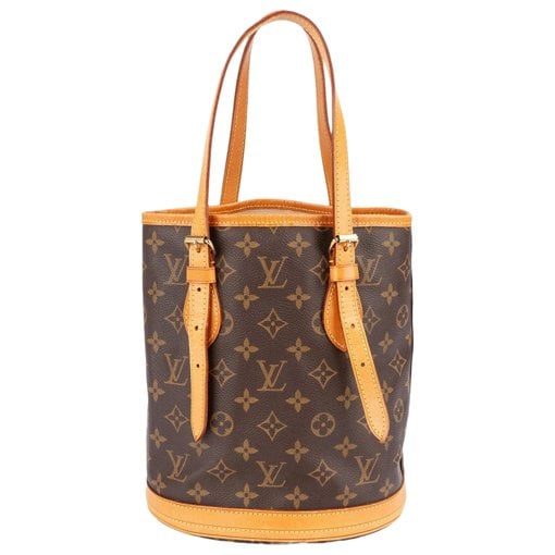 Bucket leather handbag