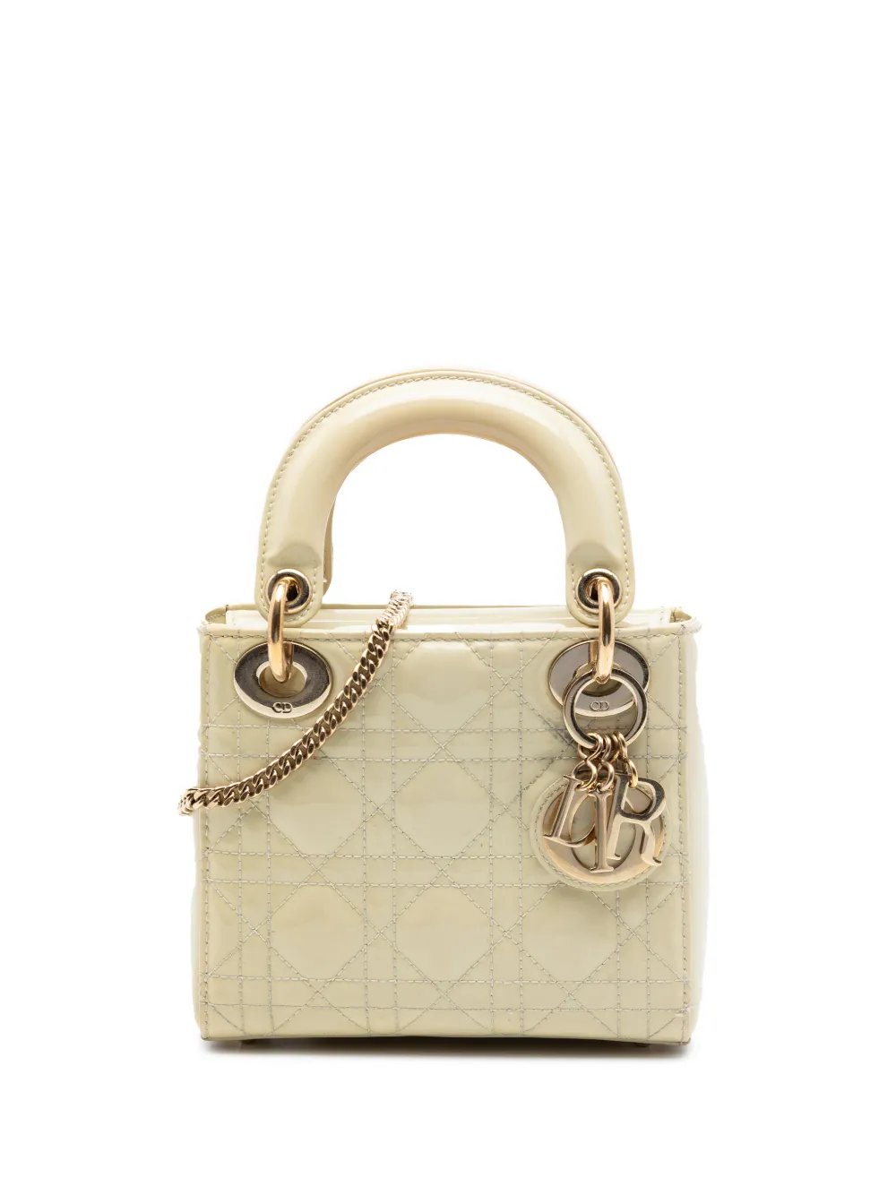 2021 Mini Patent Cannage Lady Dior satchel